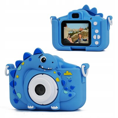 Aparat dla dzieci XREC X2 Niebieski Dinozaur