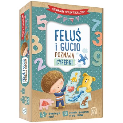Gra edukacyjna NASZA KSIĘGARNIA Feluś i Gucio Poznają cyferki