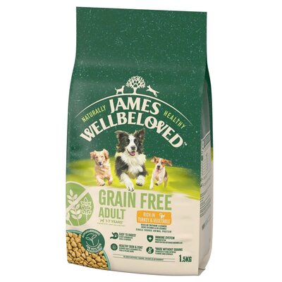 Karma dla psa JAMES WELLBELOVED Bezzbożowa monobiałkowa Indyk 1.5 kg