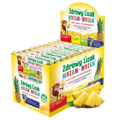 Lizak MNIAM-MNIAM Na odporność Ananasowy (40 szt.)