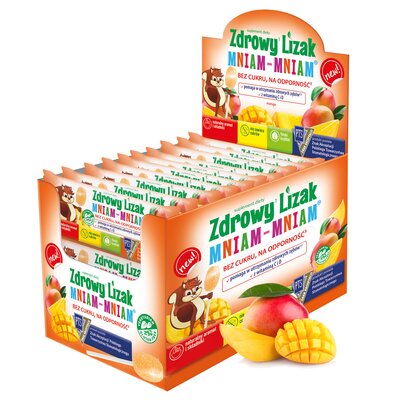 Lizak MNIAM-MNIAM Na odporność Mango (40 szt.)