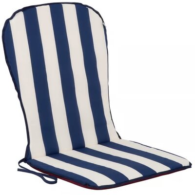 Poduszka na krzesło PATIO D001-03PB / C009-21PB 89 x 44 cm Biało-niebieski