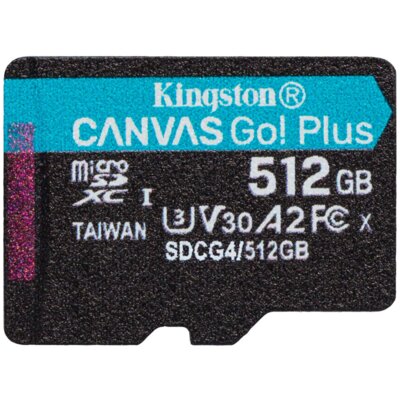 Karta pamięci KINGSTON Canvas Go! Plus microSDXC 512GB