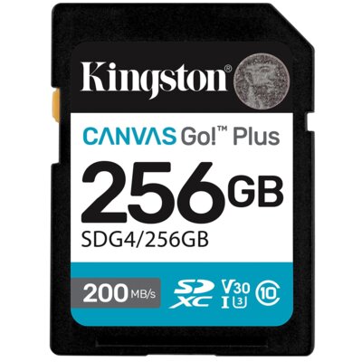 Karta pamięci KINGSTON Canvas Go! Plus SDXC 256GB