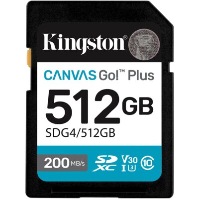 Karta pamięci KINGSTON Canvas Go! Plus SDXC 512GB