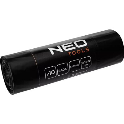 Worki na śmieci NEO TOOLS 15-989 240 L (10 sztuk) Czarny