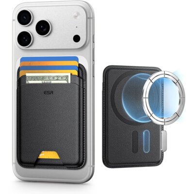 Etui portfel ESR Magnetic Wallet Boost Czarny