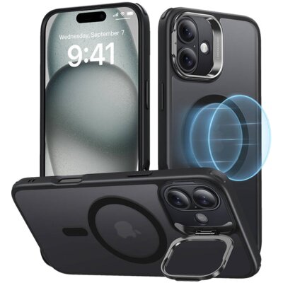 Etui ESR Classic Hybrid Kickstand HaloLock MagSafe do Apple iPhone 16 Czarny