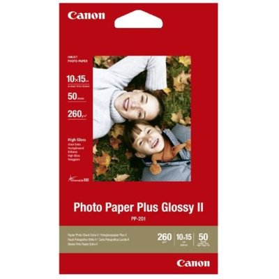 Papier fotograficzny CANON Plus II 260g 10x15 cm PP-201 50 arkuszy