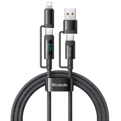 Kabel USB-C/A - USB-C/Lightning MCDODO CA-1990 1.2m Czarny