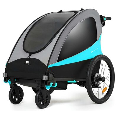 Przyczepka rowerowa KINDERKRAFT Nava 3w1 Niebieski