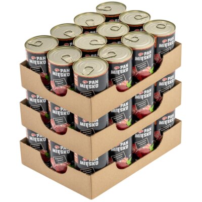 Karma dla kota PAN MIĘSKO Wieprzowina z jeleniem 36 x 400 g
