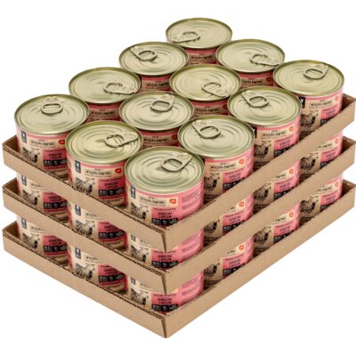 Karma dla kota WIEJSKA ZAGRODA Jagnięcina z krylem 36 x 200 g
