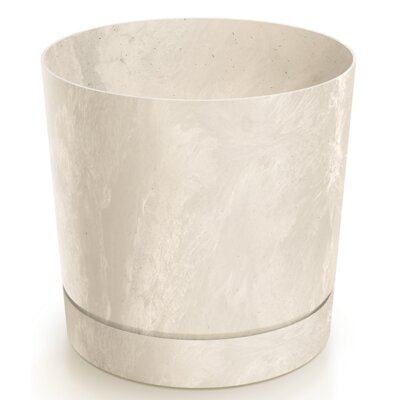 Doniczka PROSPERPLAST Tubo P Beton DPOP240E-CY700 (23.9 x 23.1 cm) 8L Kremowy