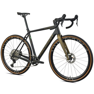 Rower gravel FONDRIEST Panther 1.0 Carbon Grx M21 28 cali męski Matowy czarny