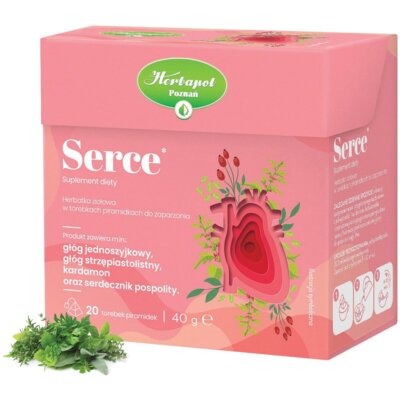 Herbata w saszetkach HERBAPOL Serce (20 sztuk)