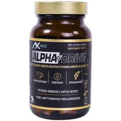 Kompleks witamin i minerałów AX MED Alpha Drive (60 kapsułek)