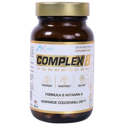Kompleks witamin i minerałów AX MED Complex B (60 kapsułek)