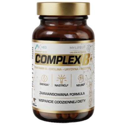 Kompleks witamin AX MED Complex B+ (60 kapsułek)