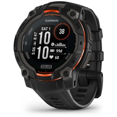Smartwatch GARMIN Instinct 3 45mm Solar Czarny