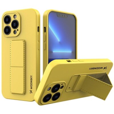 Etui WOZINSKY Kickstand Case do Apple iPhone 13 Pro Max Żółty