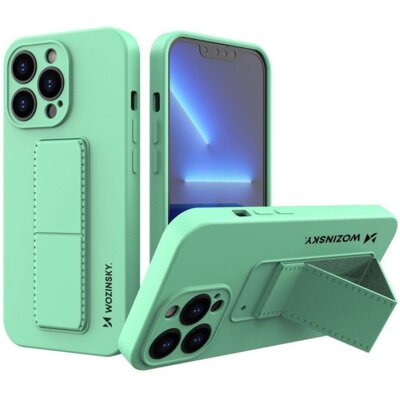 Etui WOZINSKY Kickstand Case do Apple iPhone 13 Pro Miętowy