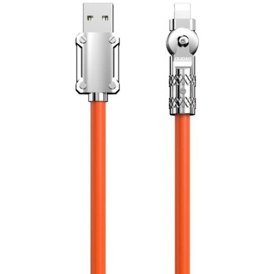Kabel kątowy USB - Lightning DUDAO L24AL 30W 1 m Pomarańczowy