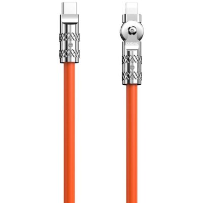 Kabel kątowy USB-C - Lightning DUDAO L24CL 30W 1 m Pomarańczowy