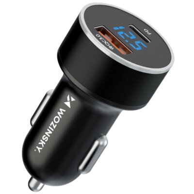 Ładowarka samochodowa WOZINSKY WDCCAC 36W Czarny