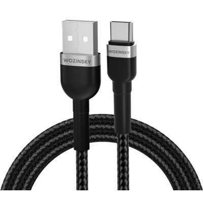 Kabel USB-A - USB-C WOZINSKY WNBAC1 1 m Czarny