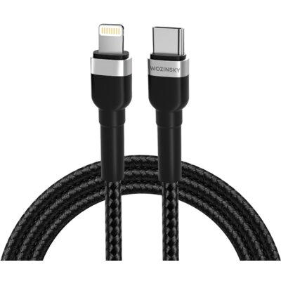 Kabel Lightning - USB-C WOZINSKY WNBCL1 30W 1 m Czarny