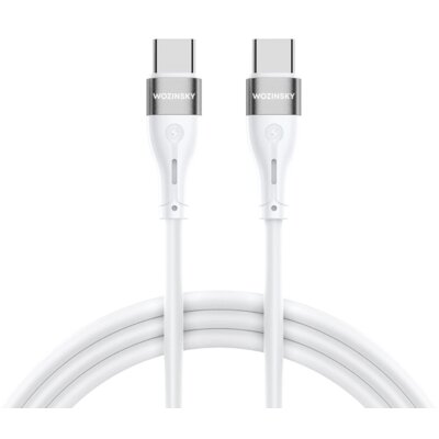Kabel USB-C - USB-C WOZINSKY WSTCC1 65W 1 m Biały