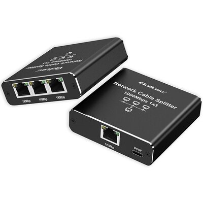 Splitter QOLTEC Ethernet mini 4 porty