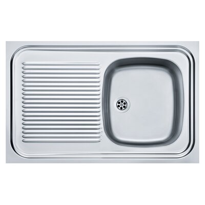 Zlewozmywak jednokomorowy z ociekaczem FRANKE Sara SXN 711 ECO 103.0205.153 Stalowy 50x80