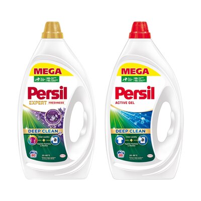 Żel do prania PERSIL Deep Clean Expert Lavender 3600 ml + Żel do prania PERSIL Regular 3960 ml