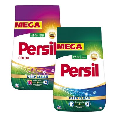 Proszek do prania PERSIL Deep Clean Color 4.4 kg + Proszek do prania PERSIL Deep Clean 4.4 kg