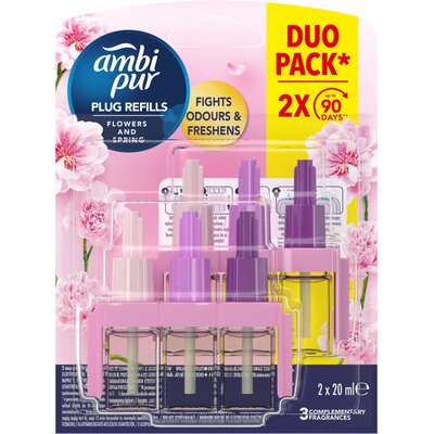 Wkład do odświeżacza powietrza AMBI PUR 3Volution Flowers & Spring 20 ml (2 sztuki)