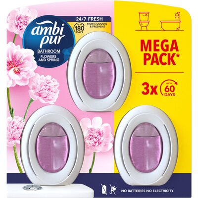 Odświeżacz powietrza AMBI PUR Merlion Flowers and Spring 8 ml (3 sztuki)