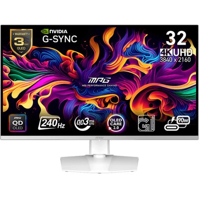 Monitor MSI MPG 321URXW QD-OLED 31.5" 3840x2160px 240Hz 0.03 ms [GTG]
