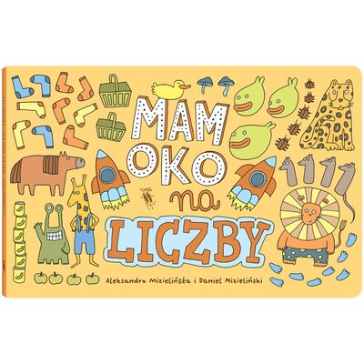 Książka Miasteczko Mamoko Mam oko na liczby Aleksandra i Daniel Mizielińscy (twarda okładka)