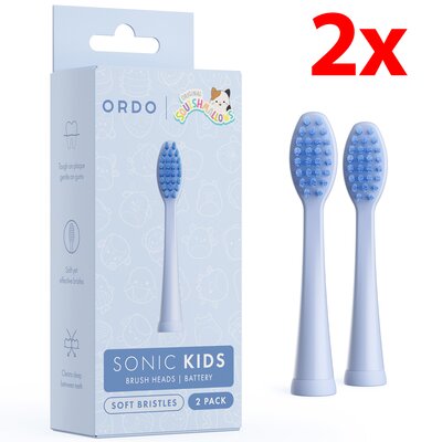 Oryginalna końcówka szczoteczki ORDO Sonic Kids Squishmallows Samir Niebieski (2 szt.)