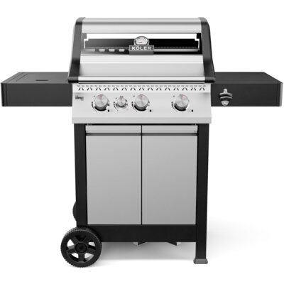 Grill gazowy KOLER Krone Compact Srebrny 15.5 kW 60 x 46 cm