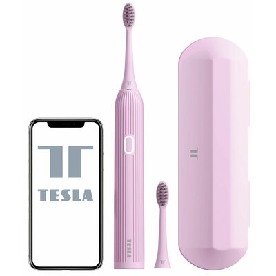 Szczoteczka soniczna TESLA TSL-PC-TSD200P Deluxe Różowa + Szczoteczka soniczna TESLA TSL-PC-TSD200W Deluxe Biały