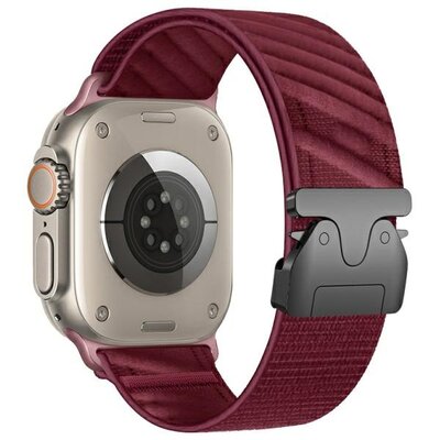 Pasek BELINE Oblique do Apple Watch do koperty 42/44/45/49mm Czerwony