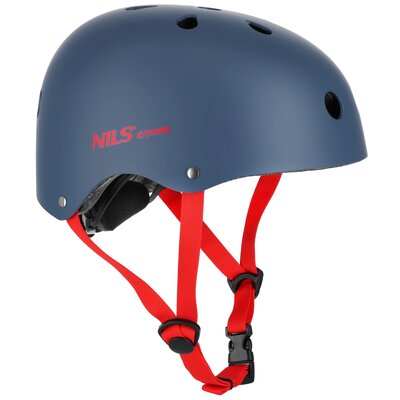 Kask NILS EXTREME MTW001-1 Szaro-czerwony (rozmiar M)