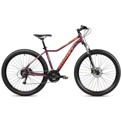 Rower górski MTB ROMET Jolene 7.2 JA D17 27.5 cala damski Purpurowo-pomarańczowy