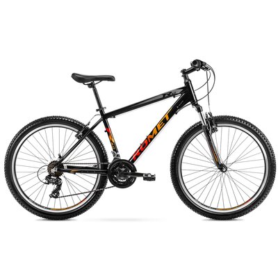 Rower górski MTB ROMET Rambler R6.0 M17 26 cali Czarno-pomarańczowo-czerwony