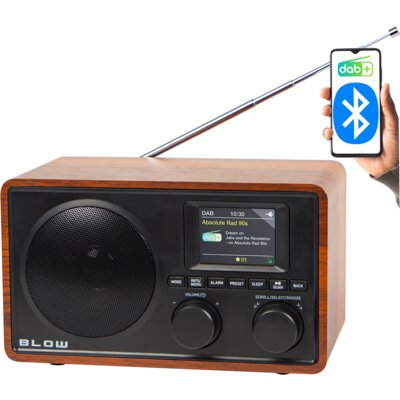 Radio BLOW RK5 Cyfrowe Przenośne Czarno-brązowy