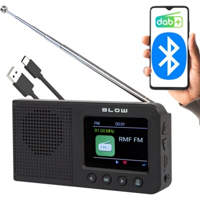 Radio BLOW RK3 Cyfrowe Przenośne Czarny