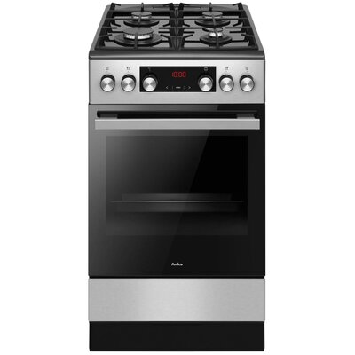 Kuchnia AMICA 523GCE3.33ZPTSDPA(XSX) Termoobieg Drabinki Prowadnice teleskopowe Pizza 300˚C